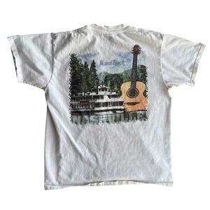 Hard Rock Cafe Nashville Vintage Graphic‎ T-Shirt Guitar Boat Souvenir Medium
